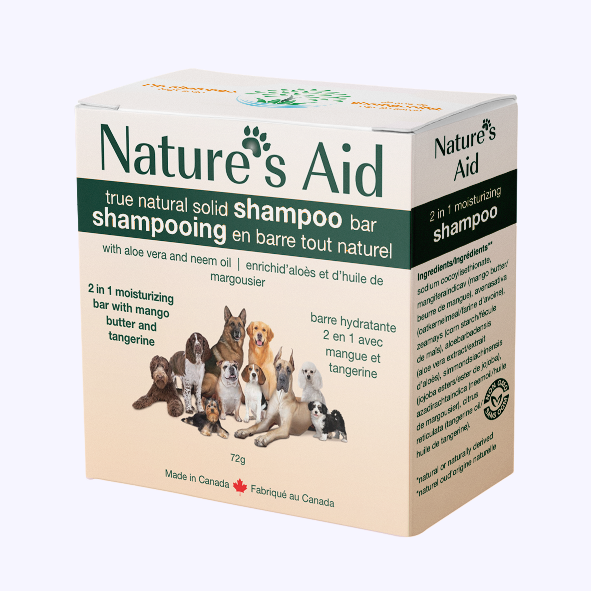 True Natural Solid Shampoo Bars for Pets