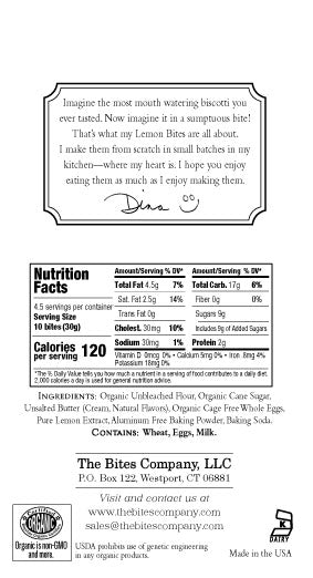 Lemon Biscotti Bites - 4.5oz bag