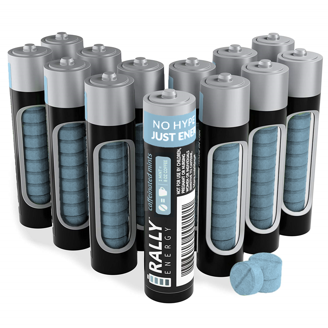 Caffeinated Wintergreen Mints - An instant caffeinated kick and fresh breath, on-demand.